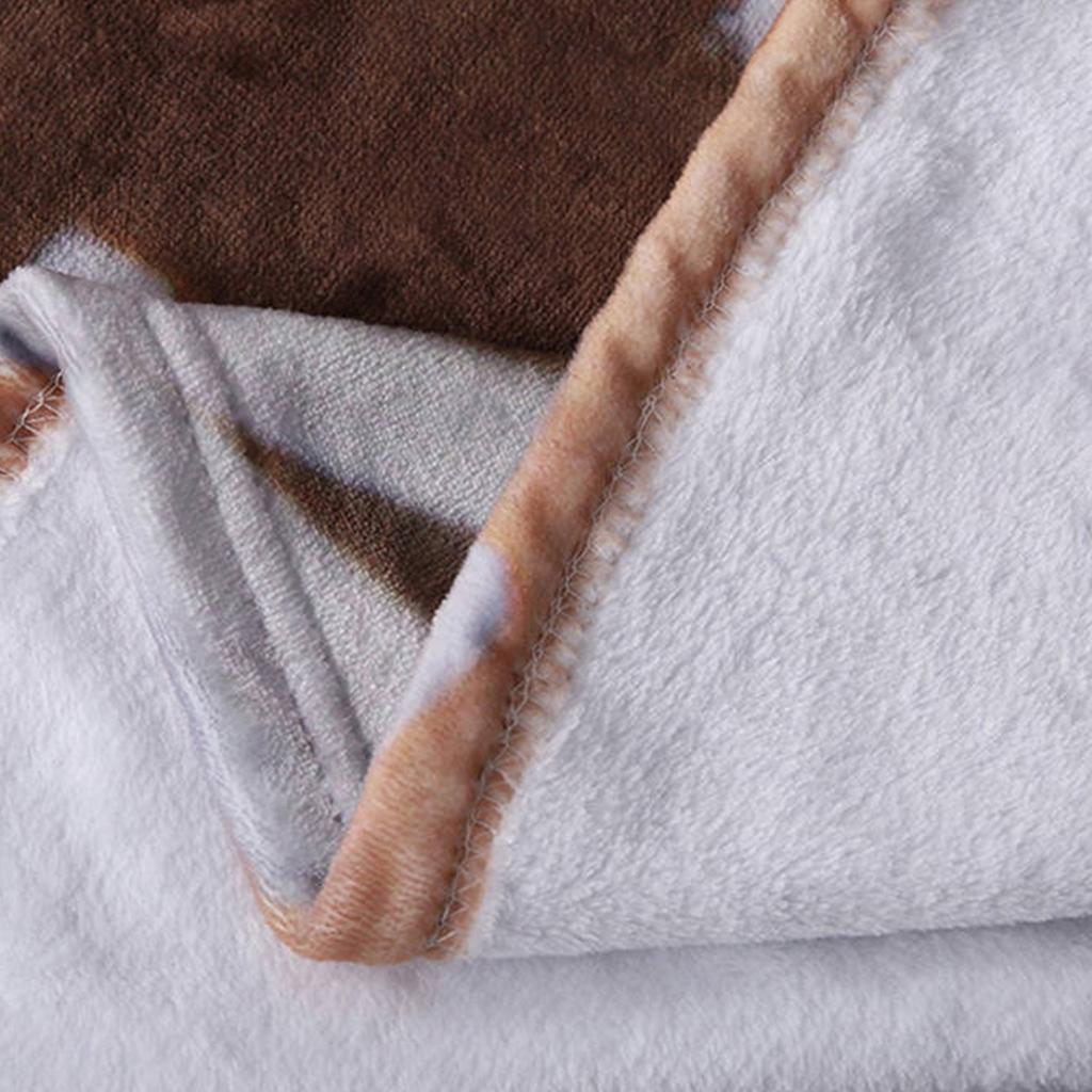 Flannel Blanket Digital Print For Midday Rest Blanket, Christmas Cartoon Air-conditioned Blanket.