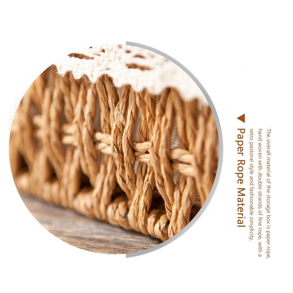 Imitation Rattan Rattan Storage Baskets Home Decoration Vegetable Fruit Hand-woven Baskets Multi-Purpose Toy Storage