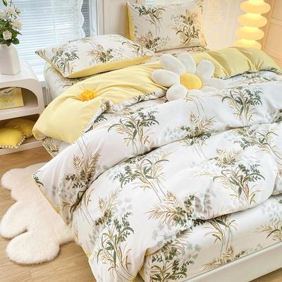 Conjunto de Cama de Flanela de Microfibra com Antipilling, Capa de Edredom e Fronhas para Todas as Estações - 135x200cm a 220x240cm