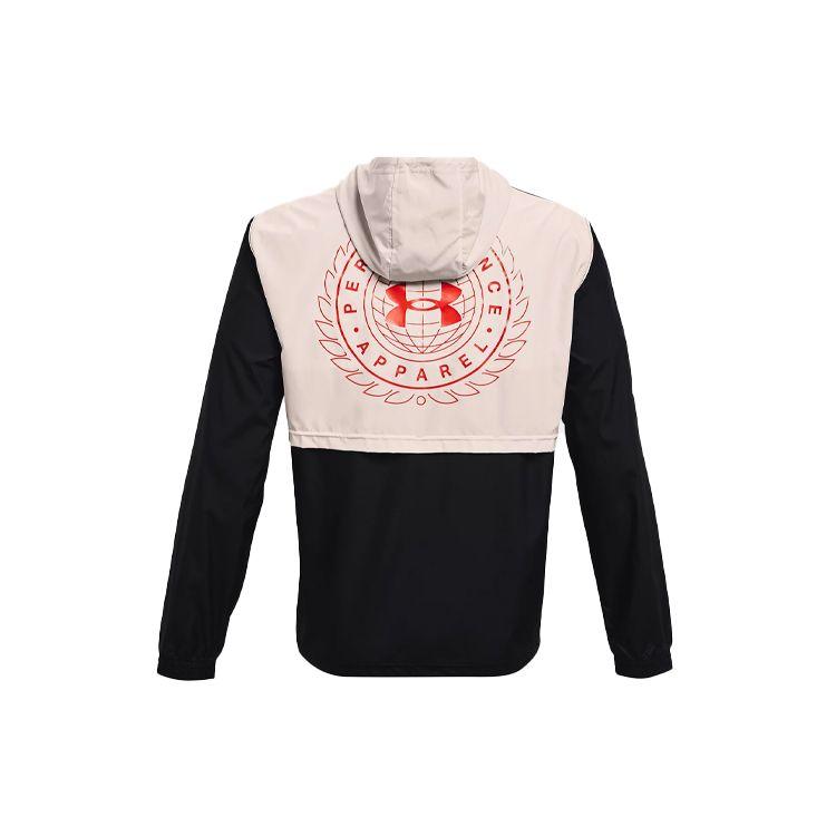 Under Armour Crest Anorak Casual Woven Color Block Training Jacket Men Jackets Black 1361614-001