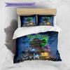 Custom Name Halloween Ghost Adventure Bedding,Quilt Set Quilt Cover Pillowcase Home Birthday Gift (1 * duvet cover + 2 * pillowcase, without core)