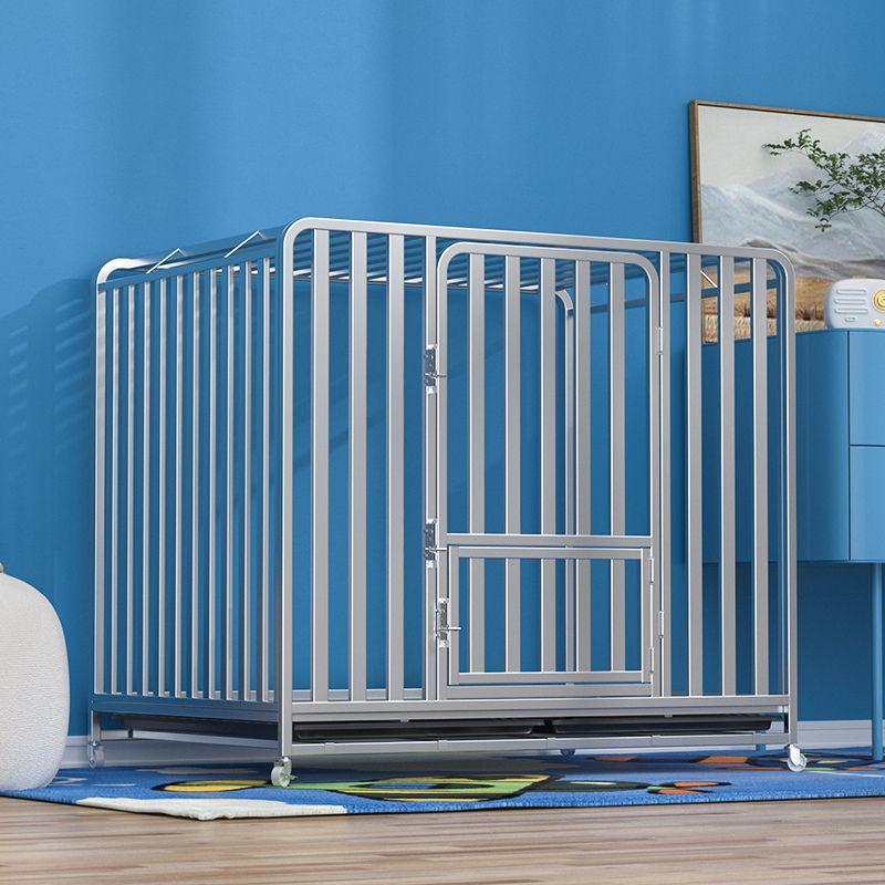 Large & Medium Breed Dog Cage with Toilet Separation for Indoor/Outdoor Use - Suitable for Golden Retrievers, Labradors, and More