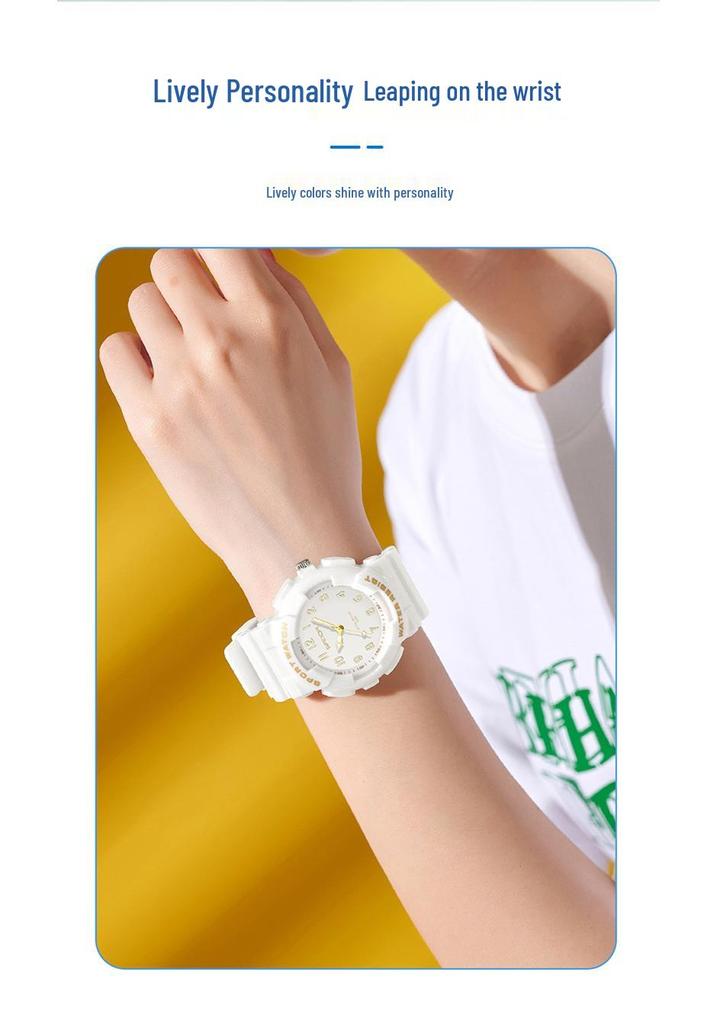 Sanda Cross-border Watches for Men, Women, and Teens - Fresh Style, Sporty Waterproof Electronic Quartz Watches, Fashionable for Students