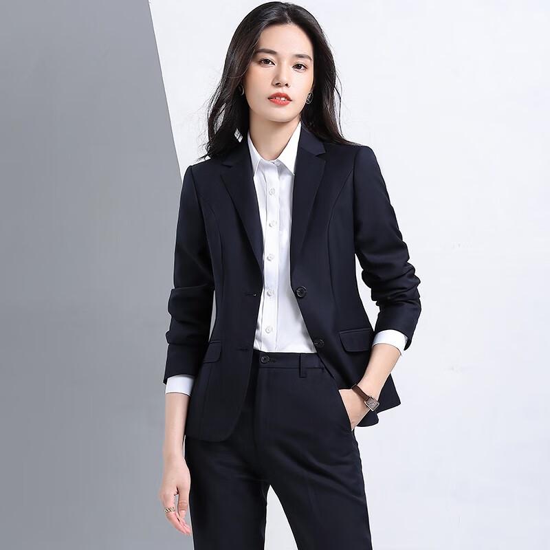 Terloman Unisex Slim-Fit Wool Blend Business Suit Set