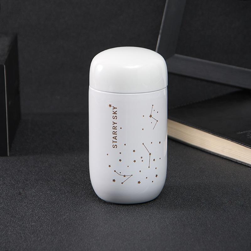 Mini Star Thermos Cup Creative Personality Male and Female Students Cute Small Capacity Water Cup Couple Stainless Steel Handy Cup