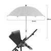 Paraguas plegable para cochecito de bebé, protección UV contra el sol y la lluvia, sombrilla universal ajustable de 360 ​​grados, cubierta parasol para cochecito.