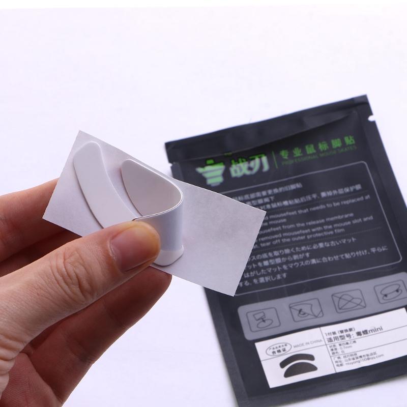 1Set Mouse Feet Mouse Skates Stickers Pad Rounded Glides Curved Edges Mouse Feet Replacement for Razer Viper Mini Mouse