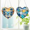 Ocean Waves 5D DIY Diamond Painting Dots Pendant Diamond Painting Ornaments Diamond Painting Hanging Pendant for Wall Window