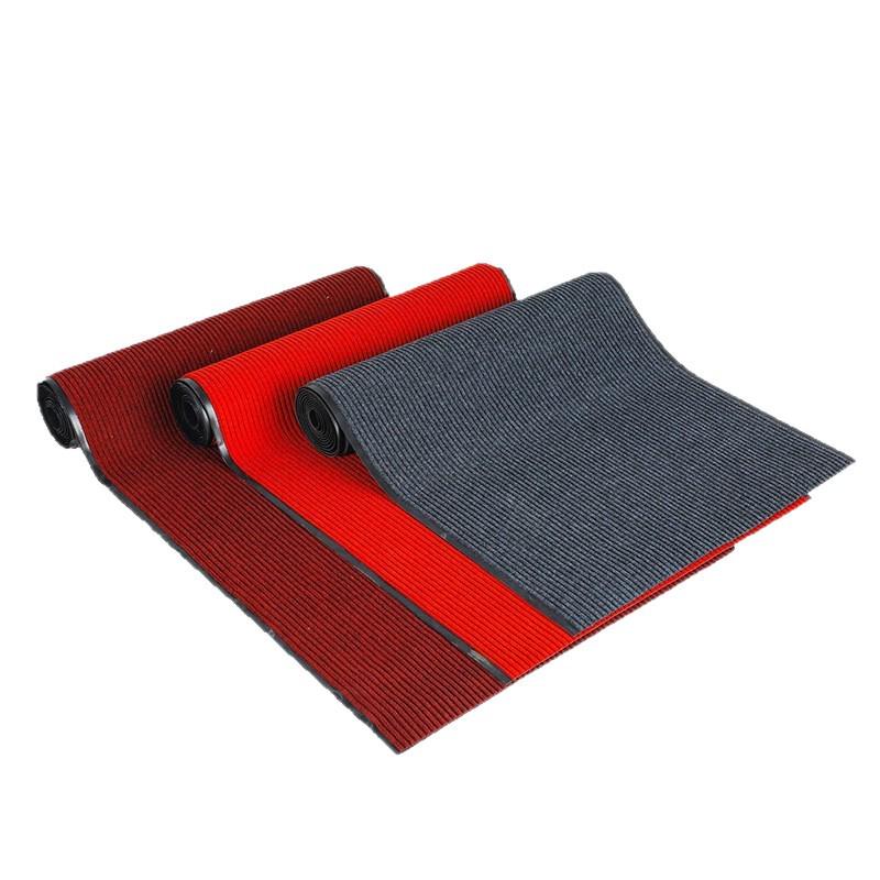 Double-Striped Commercial Entrance Mat - Cuttable, Anti-Slip, Absorbent Floor Mat