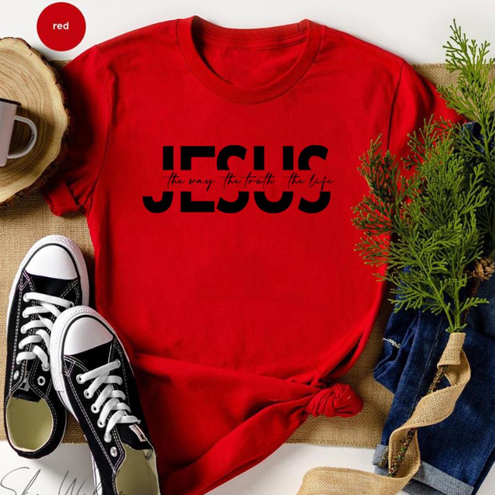 

Jesus Tshirt Christian Religious Shirt Bible Verse Tees Motivational Christian Shirts Jesus Faith Tshirt Vintage Aesthetic Tops S