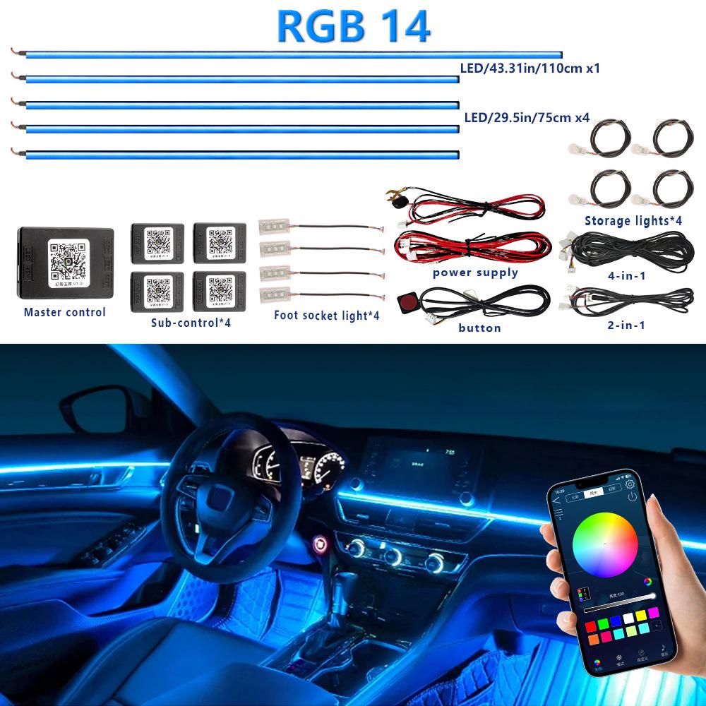 APP-Controlled RGB LED Interior Ambient Lights for 2022-2025 GMC Yukon