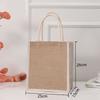 Portable Imitation Linen Bag Hand-painted Large Capacity Beach Tote Bag Bridesmaid Gifts Bag