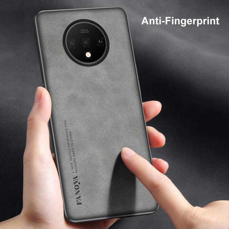 Luxury PU Leather Case For OnePlus 7T 7 Pro Cover Matte Silicone Phone Case For OnePlus 7T Pro 7Pro One Plus 7 T OnePlus7 Coque