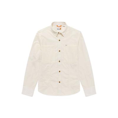 SS22 Solid Color Casual Pocket Loose Long Sleeve Shirt Autumn Retro White Men Shirts A61T9-CM9