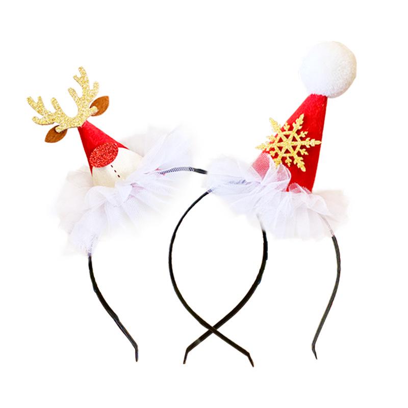Sweet Christmas Antler Bow Headdress - Festive Fairy Hair Accessory