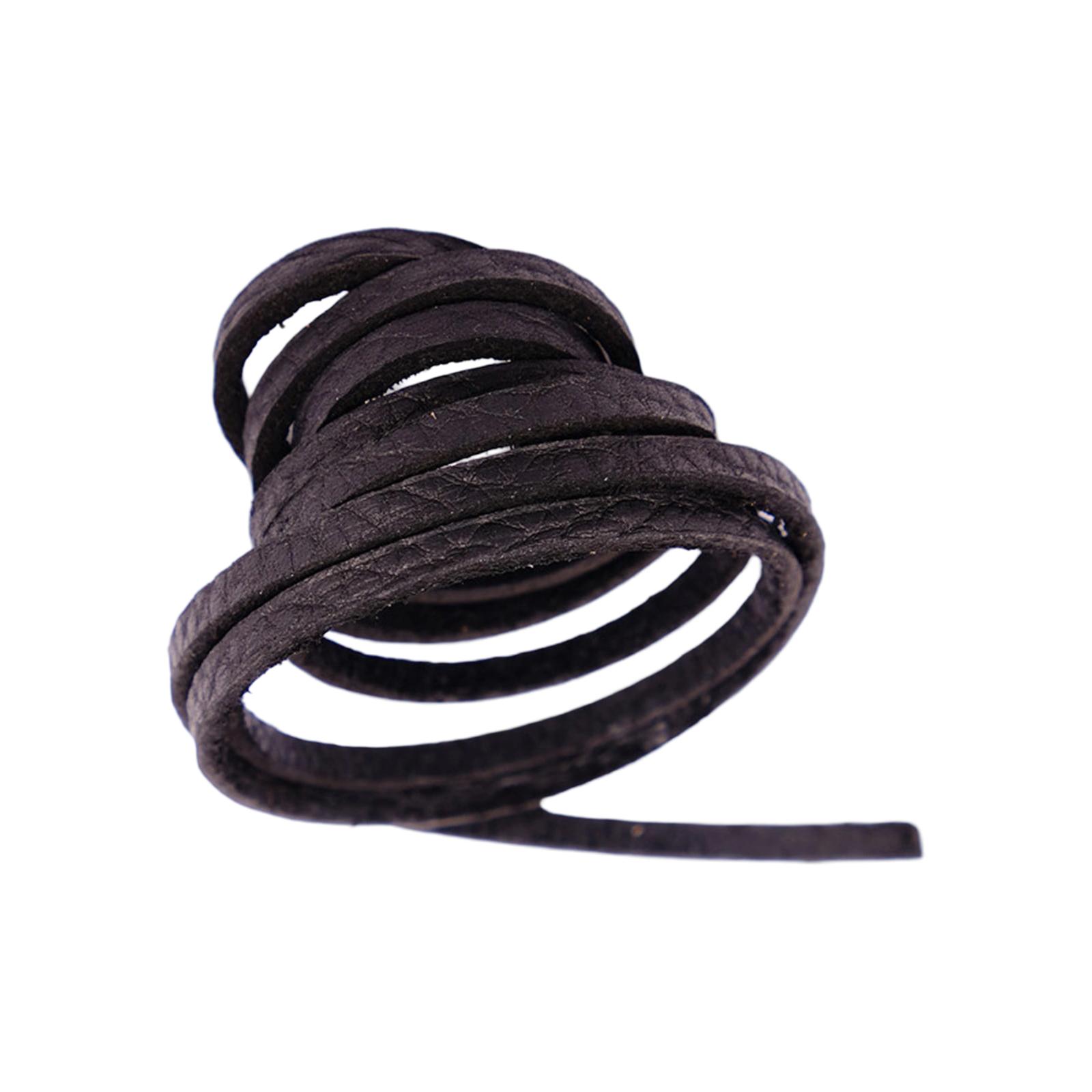 

Искусственная кожаный шнур 1 м для изготовления украшений и поделок, шнур для браслетов, практичная нить для ожерелий, плетеная нить-веревка чёрный