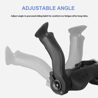 1 Paar Fahrrad Schraubstock Lenkergriff Verstellbar Ergonomisch Leicht Universell MTB Rennrad Mountainbike Lenkerende Verlängerungsgriff Fahrradzubehör