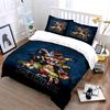 One Piece Anime Bedding Set Blue Design Bedding set (1 duvet cover, 2 pillowcases, duvet not included)