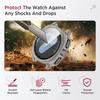 Glass+Case for Samsung Galaxy Watch 7 44/40mm Turning into Ultra 47mm Upgrade All-Around Protective Protector Cover Bumper
