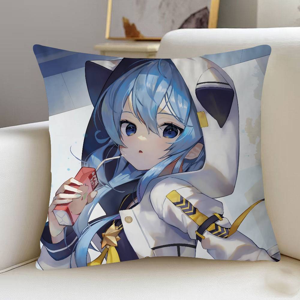 

H-Hoshimachi S-Suisei Cartoon Animation Pillow Cover Design Cushion Cover Decor Holiday Decorati 12x12Inch