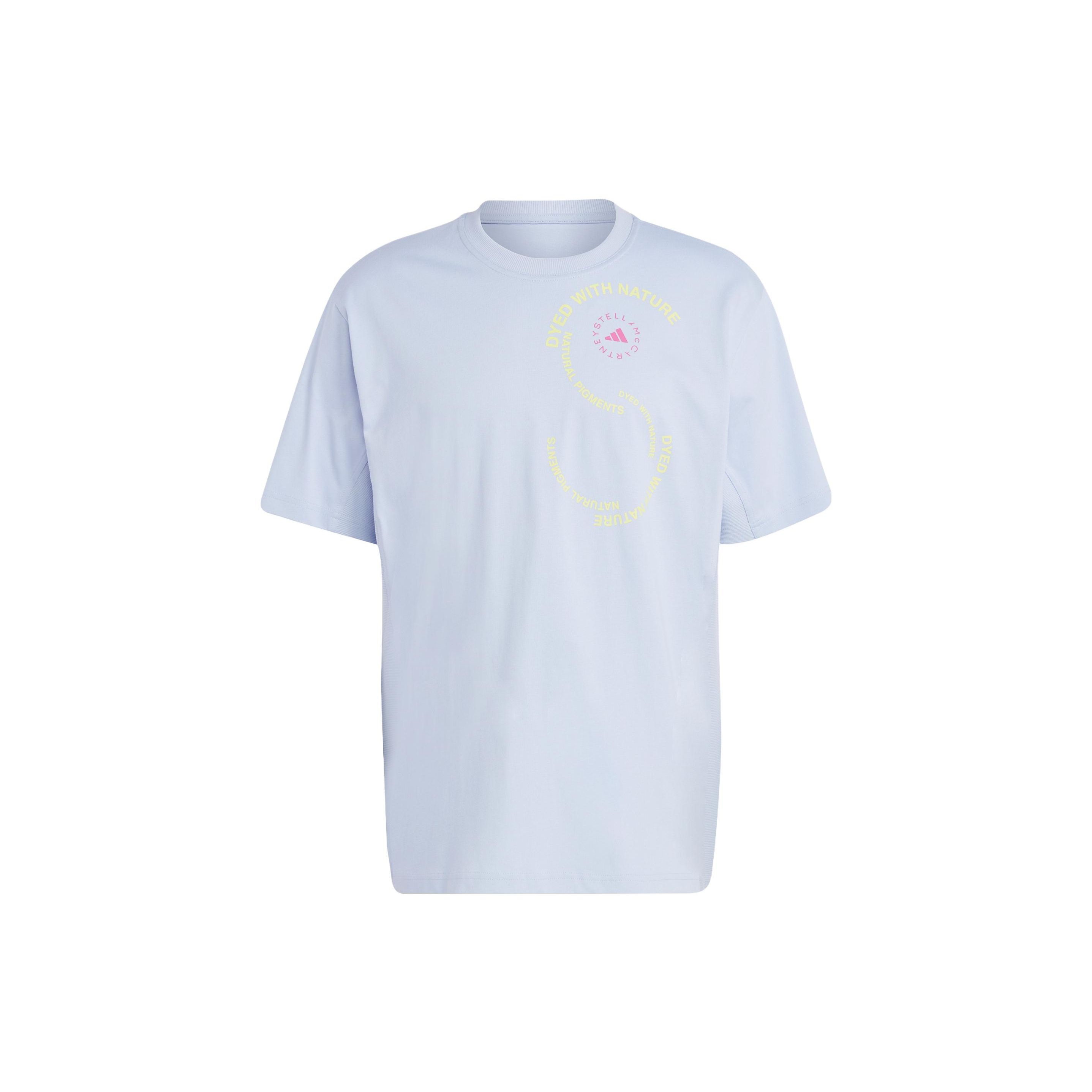

adidas Sportswear Men s EYES WITH NATURE Print Crew Neck Short Sleeve T-Shirt Light Blue Men IA7712 S