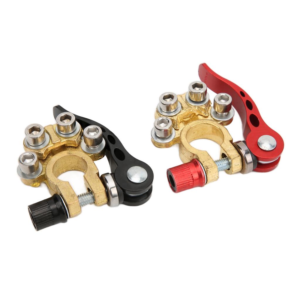 Battery Terminal Connector 4 Way Quick Release Positive Negative Power Switch Top Post Clamp