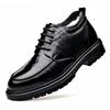 Autumn and Winter Wool Men's Leather Shoes High Quality  Leisure Business and Office Outdoor Warm Gentleman Shoes