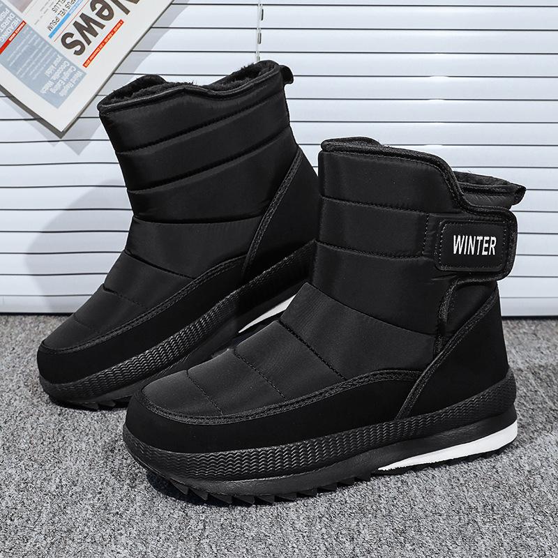 Men's Boots Fashion High-top Cotton Shoes Winter Plush Warm Snow Boots Outdoor Non-slip Platform Boot Mens Ankel Boots Botas2025