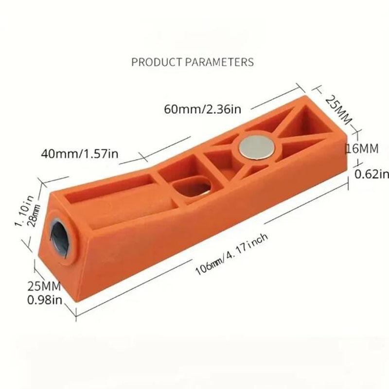 Woodworking Oblique Hole Locator Pocket Hole Angle Drill Guide Hole Punch Locator Set DIY Carpentry Tool
