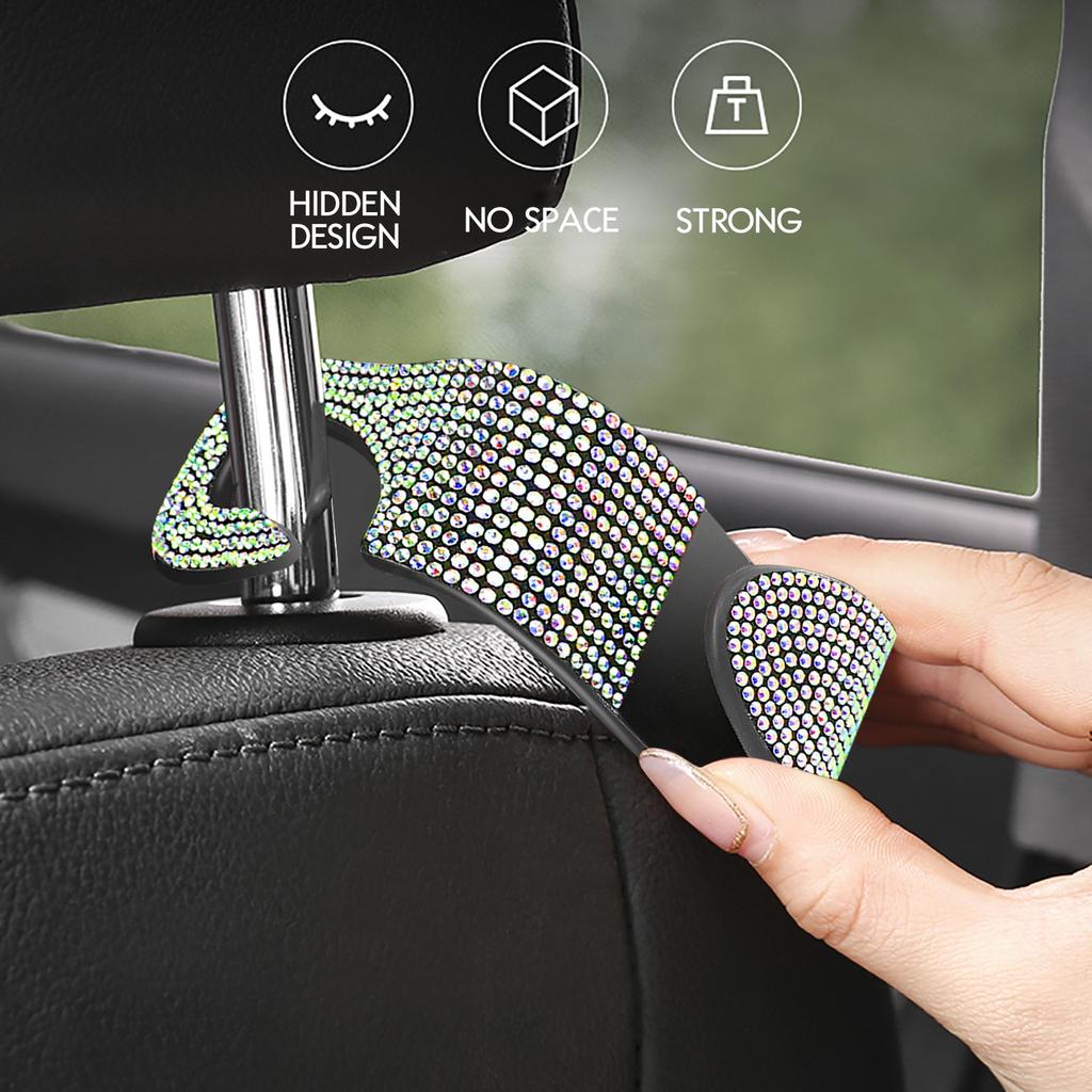 1PC Car Seat Headrest Hook for Auto Back Seat Organizer Hanger Storage Holder for Handbag Purse Bags Coats Universal