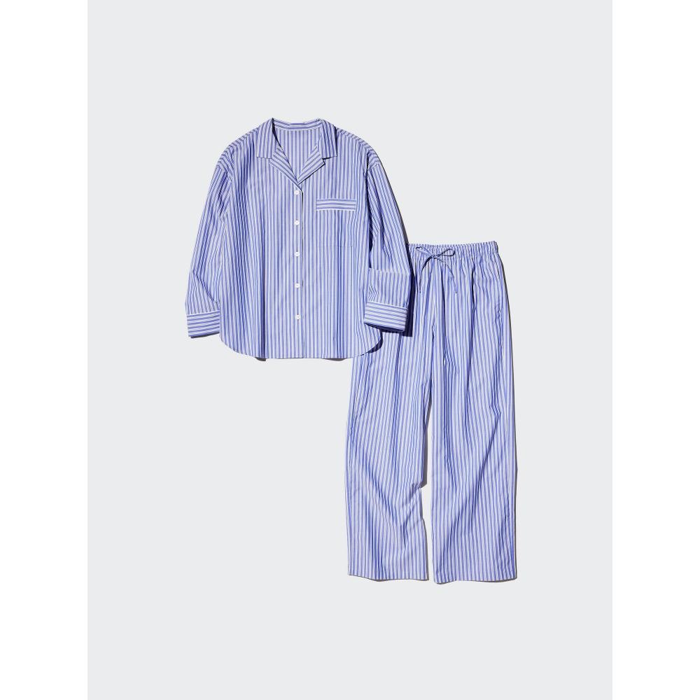 Uniqlo Cotton Pajamas  Long Sleeve  Multi Stripe