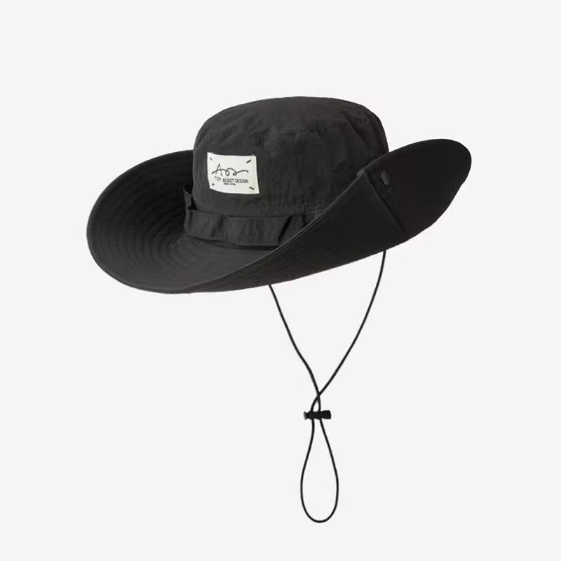 Western Cowboy Hat Women's Summer Big Eaves Sunscreen Quick Drying Mountaineering Hat Men's Outdoor Camping Shade Fisherman Hat