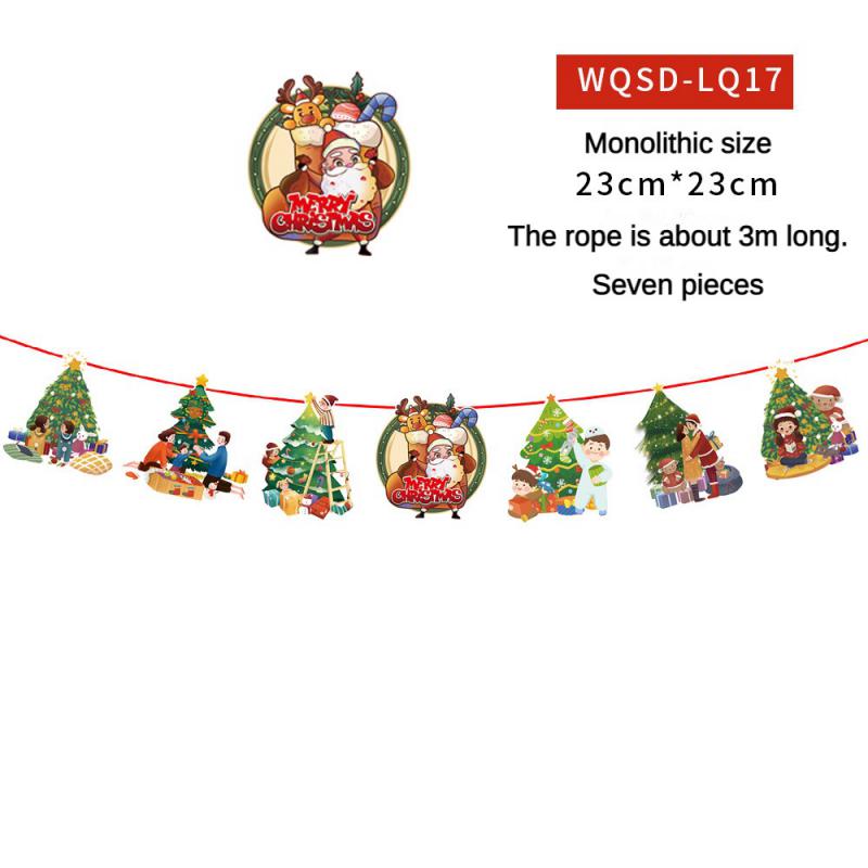 Christmas Banner 2024 Merry Christmas Decorations For Home Garland Santa Claus Navidad For Xmas Gift Noel Decor New Year 2025