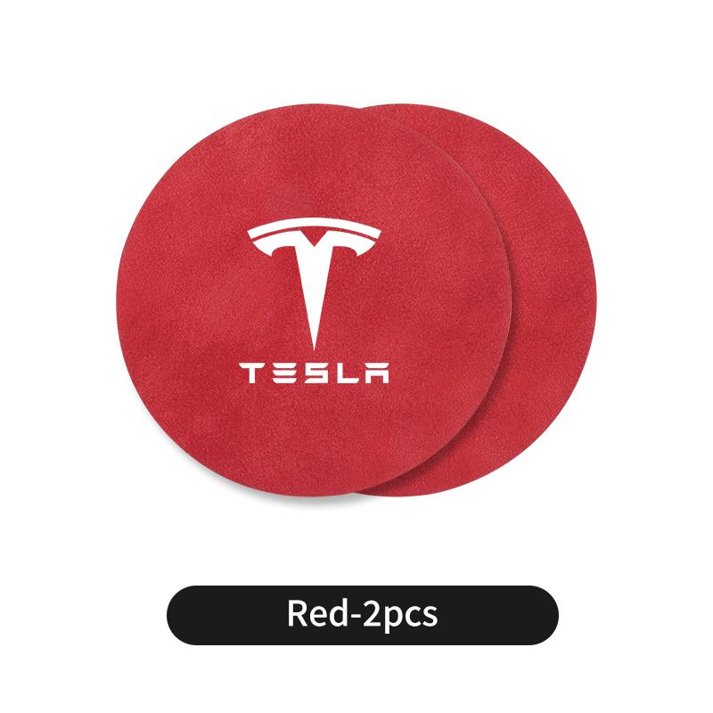 2PCS Car Valve Coaster Water Cup Holder Anti-slip Pad Mat For Tesla Model 3 Model S Model X Model Y Roadster Bonina Coil Juguete
