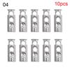10 pcs Double Hole Metal Stopper Apparel Sewing Accessories Metal Clamp Stopper Cord Lock Toggle Shoelace Sportswear Accessories