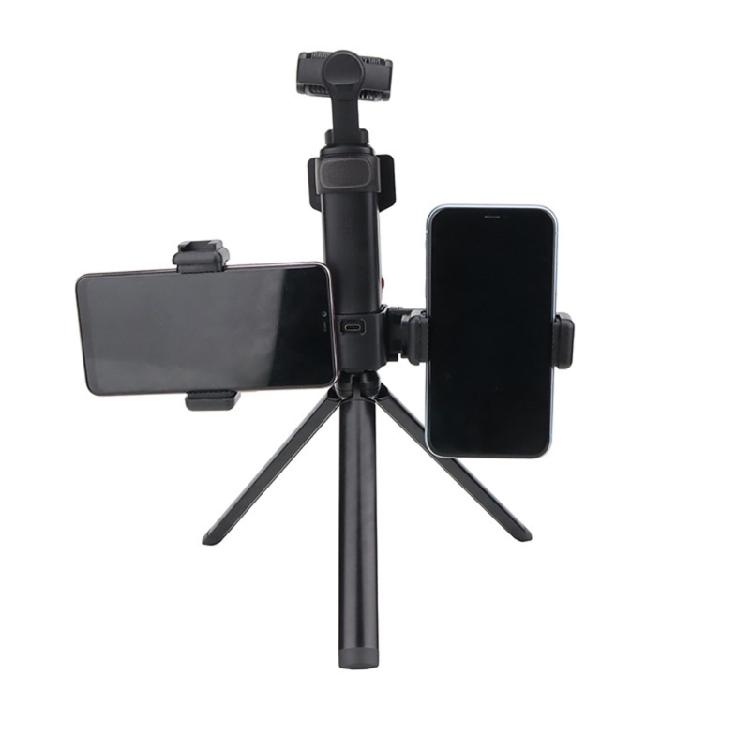 Expandable Phone Recording Mount Kit for 2.36-3.94Inch Double Phone Live Streaming,Support Bracket for Creators Workflows