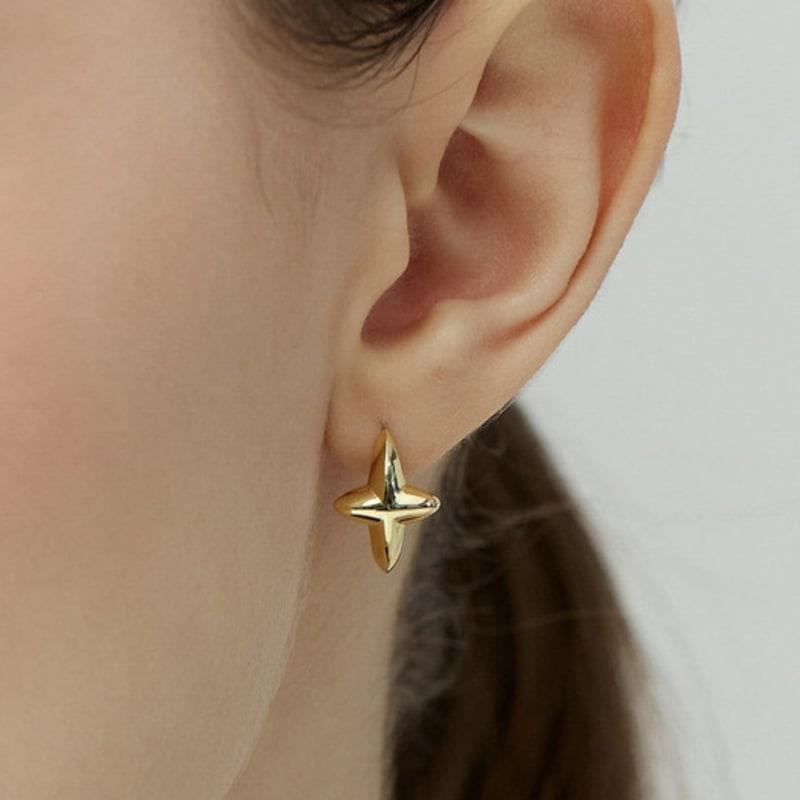 

hyeres-lor Nova Silver (Y) One-Touch Earrings HL1E52114Y9XXX single type