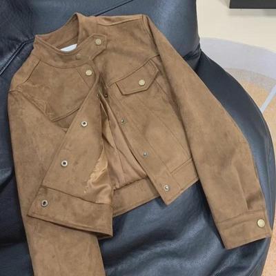 Kurzmantel aus Hirschleder für Damen – Stilvolle Jacke für Frühjahr/Herbst 2025