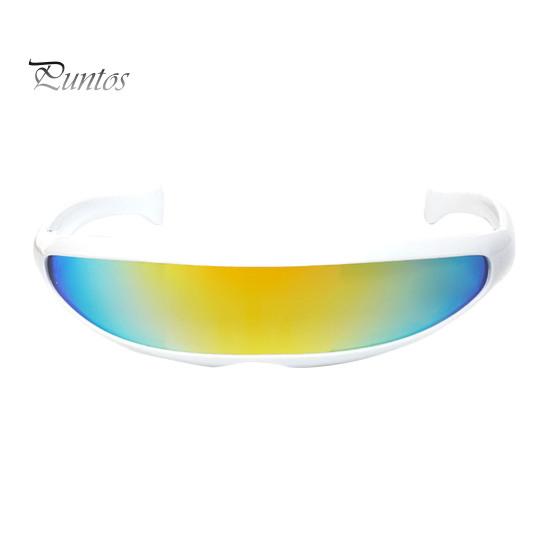 Colorful Sunglasses Novelty Futuristic Mirrored UV Protection Punk X-Men Men Personalized Narrow Sun Glasses for Women Outdoor Fashion