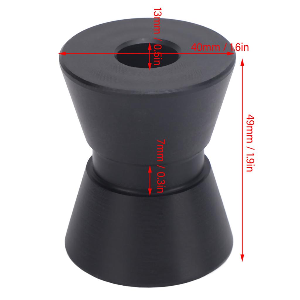 Boat Trailer Roller Bow Roller Boat Trailer Roller 40x49mm Shock Absorption Boat Trailer Bow Roller for Boat Yacht Trailers