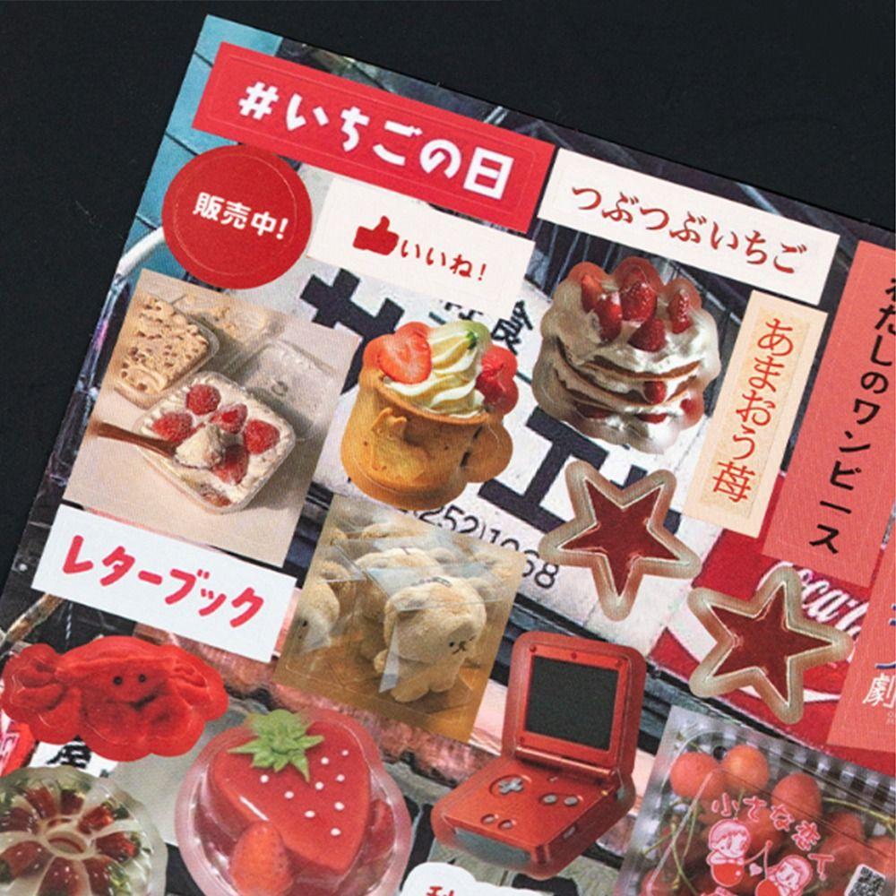 45Sheets Coated Paper Japanese Comic Stickers Y2K Style Anime Photocard Sticker Back To School