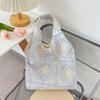11 Bags Women's Flower Embroidery Lace Tote Bag Simple Versatile Vest Bag Commuter Shoulder Bag