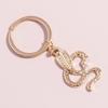 Creative Metal Snake Keychain Animal Key Ring Pendant for Men Women Key Holder Handbag Accessories DIY Jewlery Gift