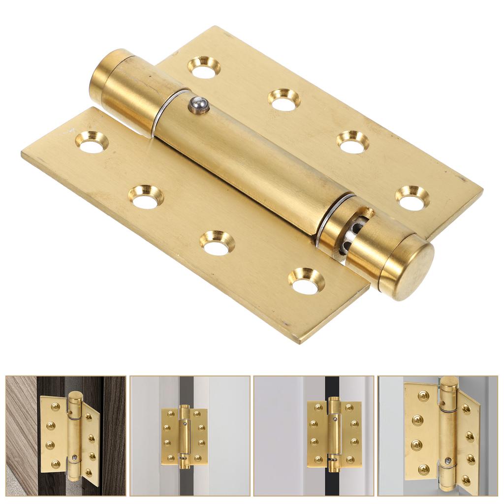 2Pcs Auto Close Door Hinges Spring Loaded Heavy Duty Hinges for Residential Commercial Use Master Closet Pantry Garage Door