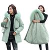 Women's Korean Style Mid-Length Winter Parka: Thick, Loose, Warm, Plus Size Cotton Coat