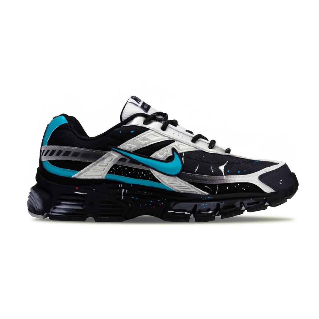 Nike Initiator Mesh Cushioning Abrasion Resistant Breathable Coverage Lightweight Low top Running Shoes Unisex Black 394055-100(Team960-)