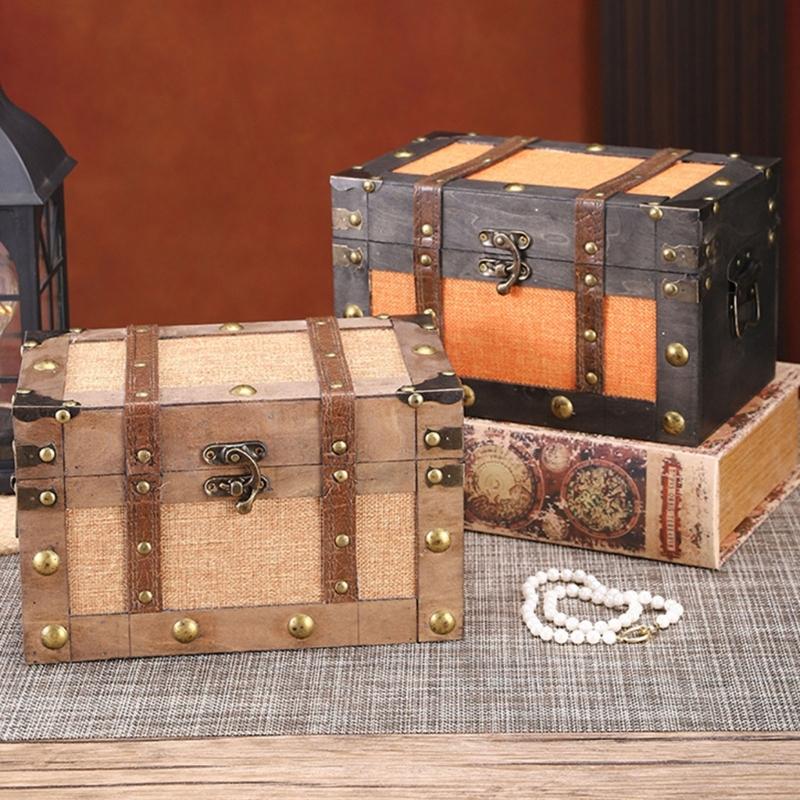 Rechteckige Aufbewahrungsbox mit Deckel, Truhenartiger Tischplattenkasten mit Frontverschluss für Regal, Schreibtisch und Beistelltisch-Aufbewahrung