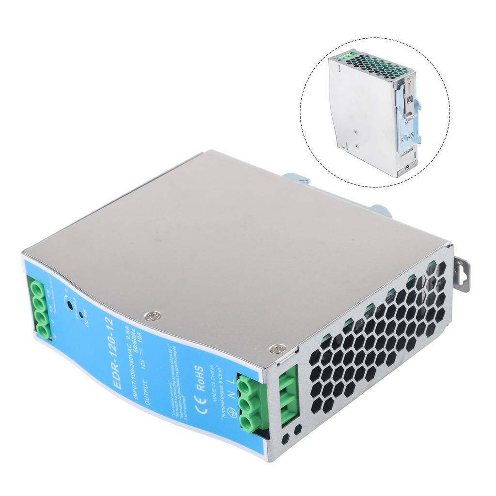 120W Output Power 12V DC Power Supply Factory Automation 12V Output Voltage Filter Capacitors For Scientific Research Equipment