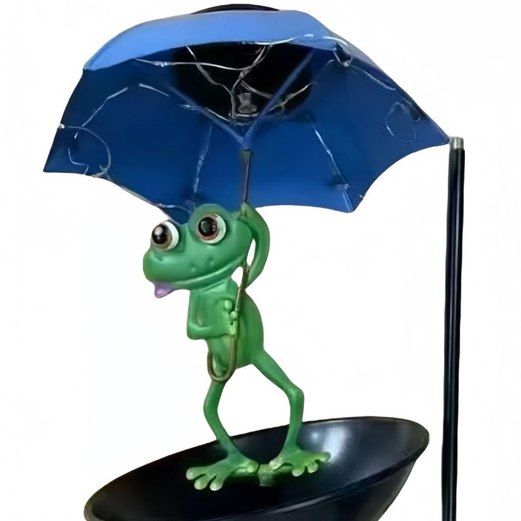 Solar Tier Garten Außenleuchten Vogelhaus mit Schirm Solar Kolibri Futterspender für Hof Balkon Rasen Weg Außen