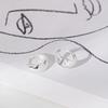 [Celebrity Wear] 925 Silver Anybold One-Touch Ring Earrings W